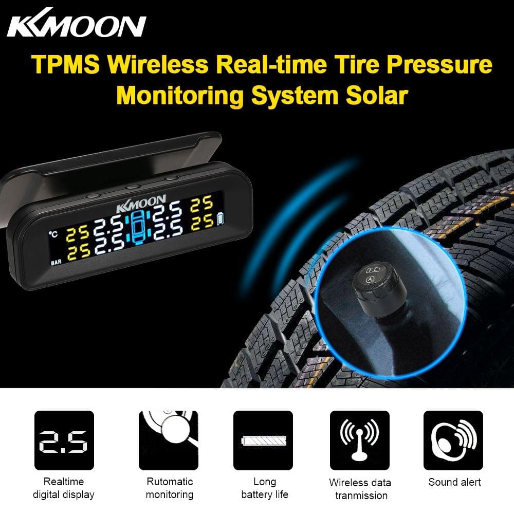 KKmoon TPMS Tire Pressure Monitoring System Wireless - External Sensors