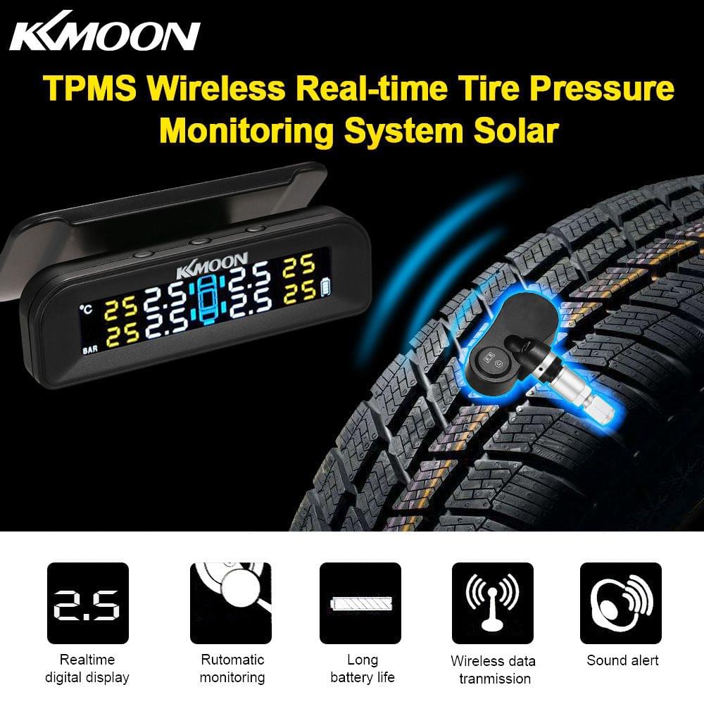 TOMTOP TPMS Tire Pressure Monitoring System Wireless - Internal Sensors