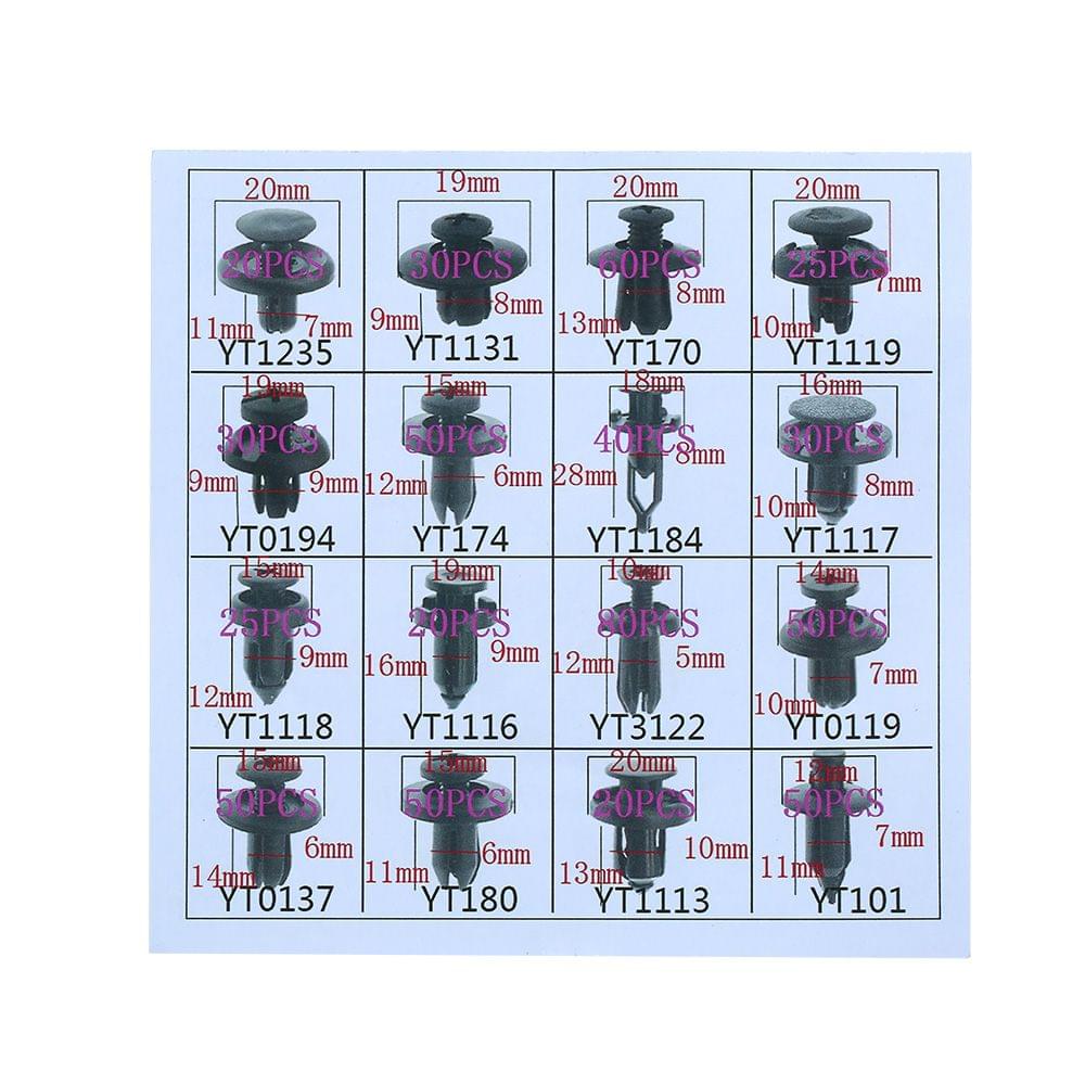 630Pcs Car Fasteners Clips Plastic Retainer Clips Car Push