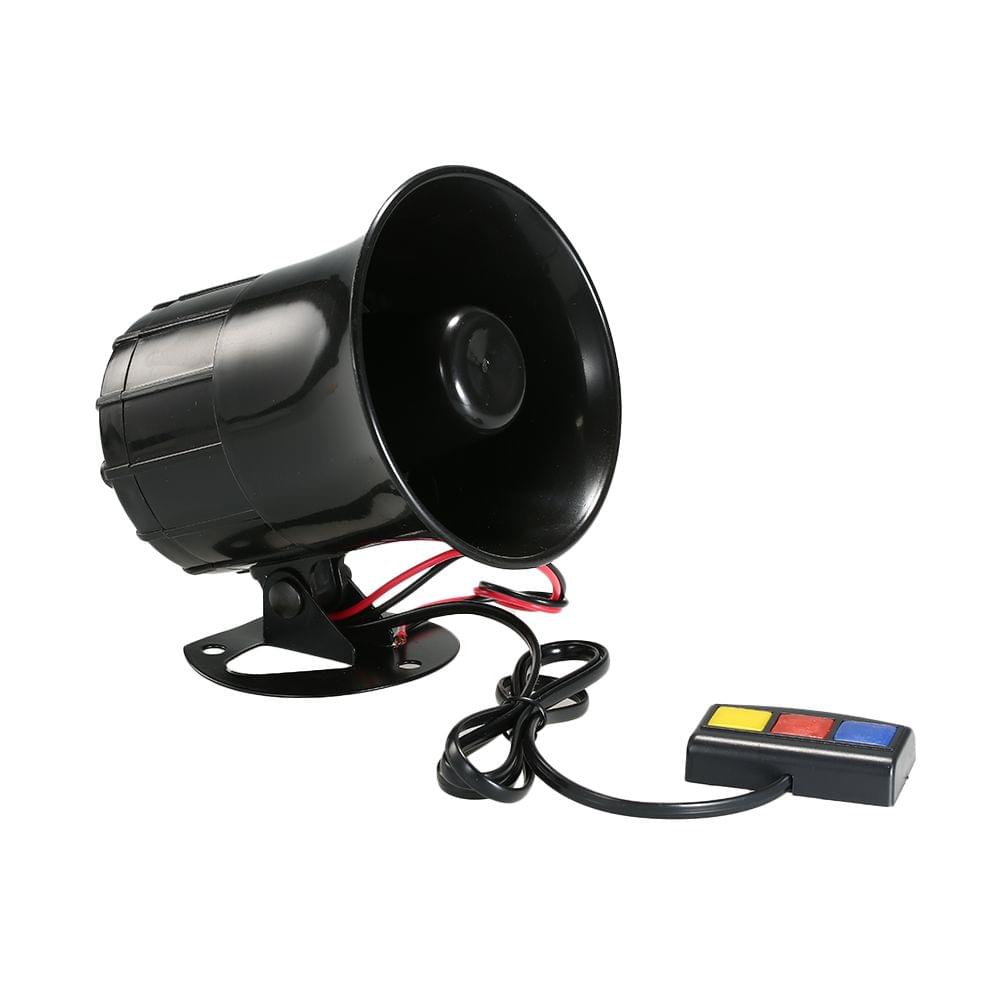 DC 12V 3 Tone Sounds Loud Speaker Security Warning Siren