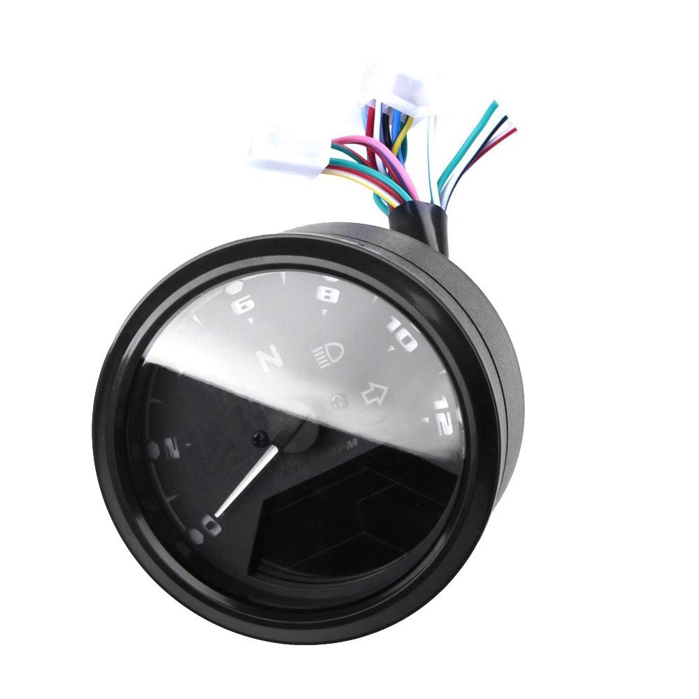 Motorcycle LCD Digital 0-12000RPM Speedometer Odometer