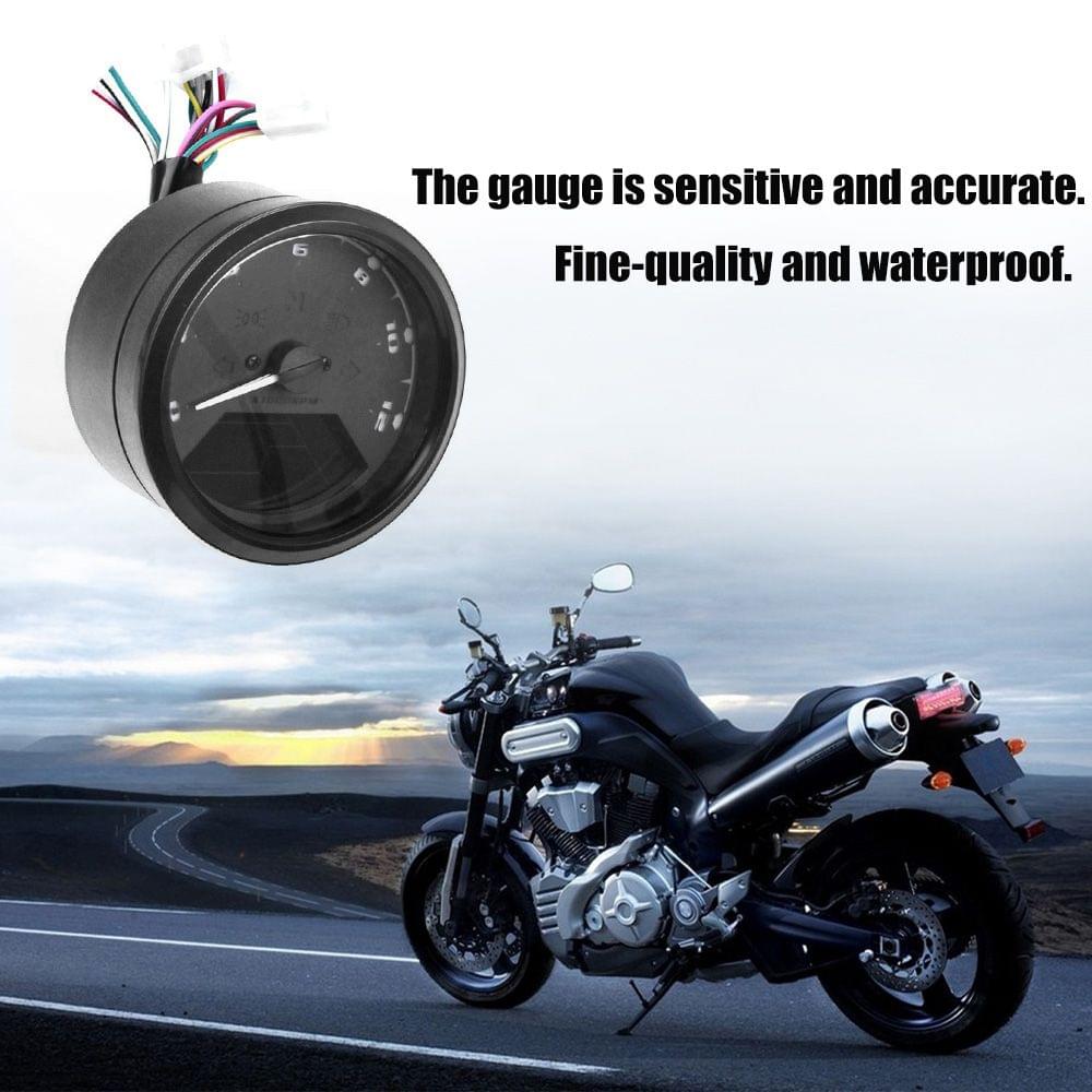 Motorcycle LCD Digital 0-12000RPM Speedometer Odometer