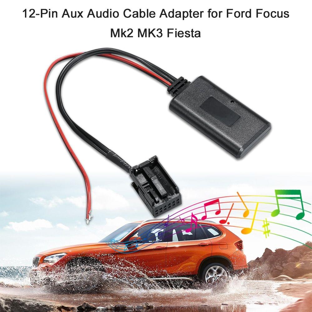 12V Aux Audio Cable Adapter 12Pin Stereo Wireless Car