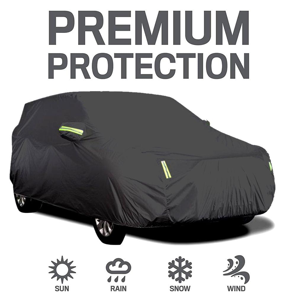Car Cover Full Sedan Covers with Reflective Strip Sunscreen - M