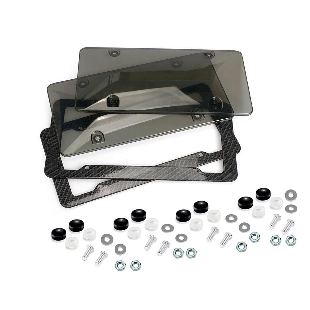 Auto License Plate Number Car Shield Kit Clear Tinted - 1 Kit