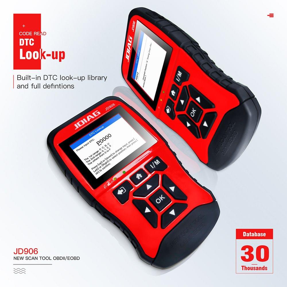 JDiag Multi-function Large Screen Code Reader JD906 Enhanced
