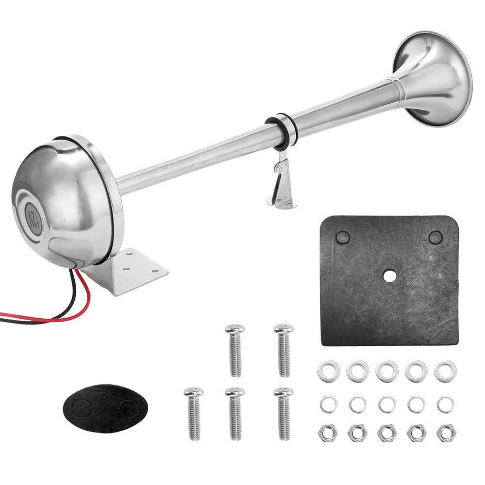 180dB Boat Trumpet 12V/24V Electric Single Air Horn Marine - 12V