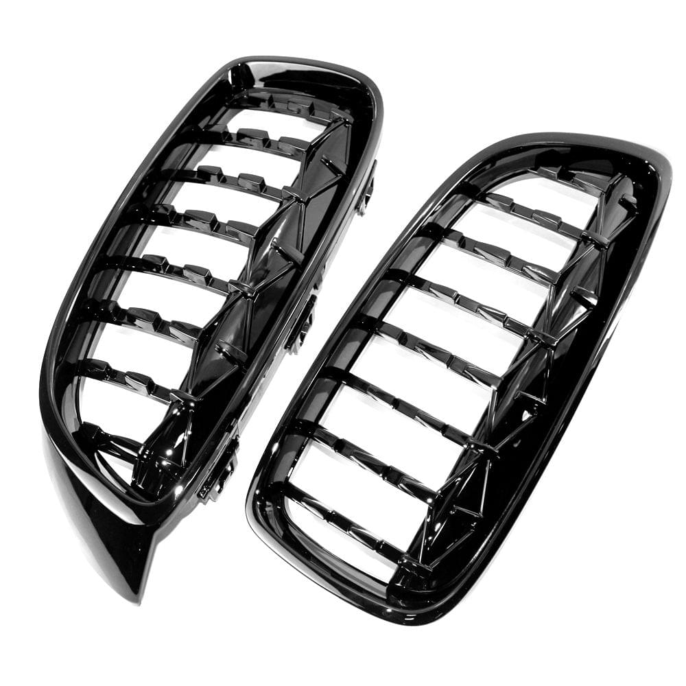 New Gloss Black Front Dual Kidney Grill Grille Fit for BMW