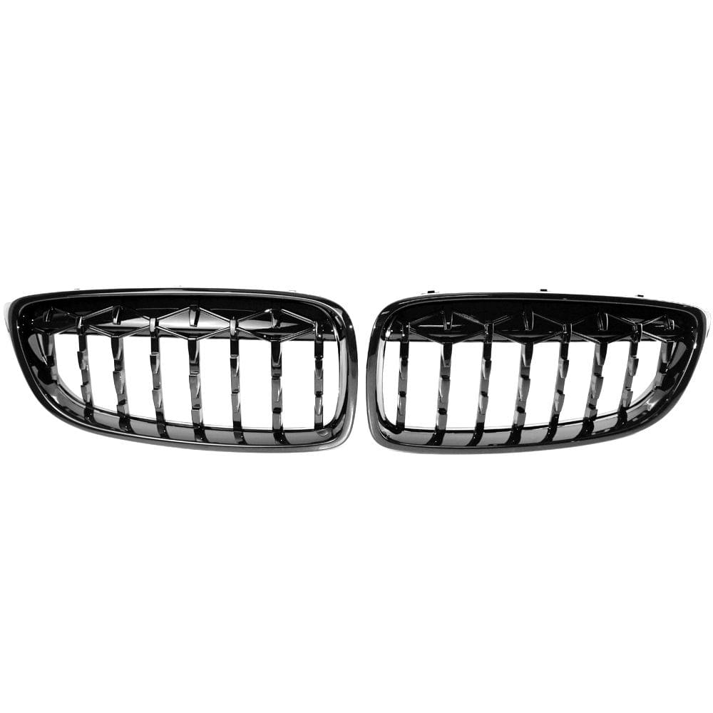 New Gloss Black Front Dual Kidney Grill Grille Fit for BMW