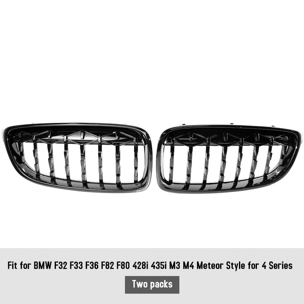 New Gloss Black Front Dual Kidney Grill Grille Fit for BMW