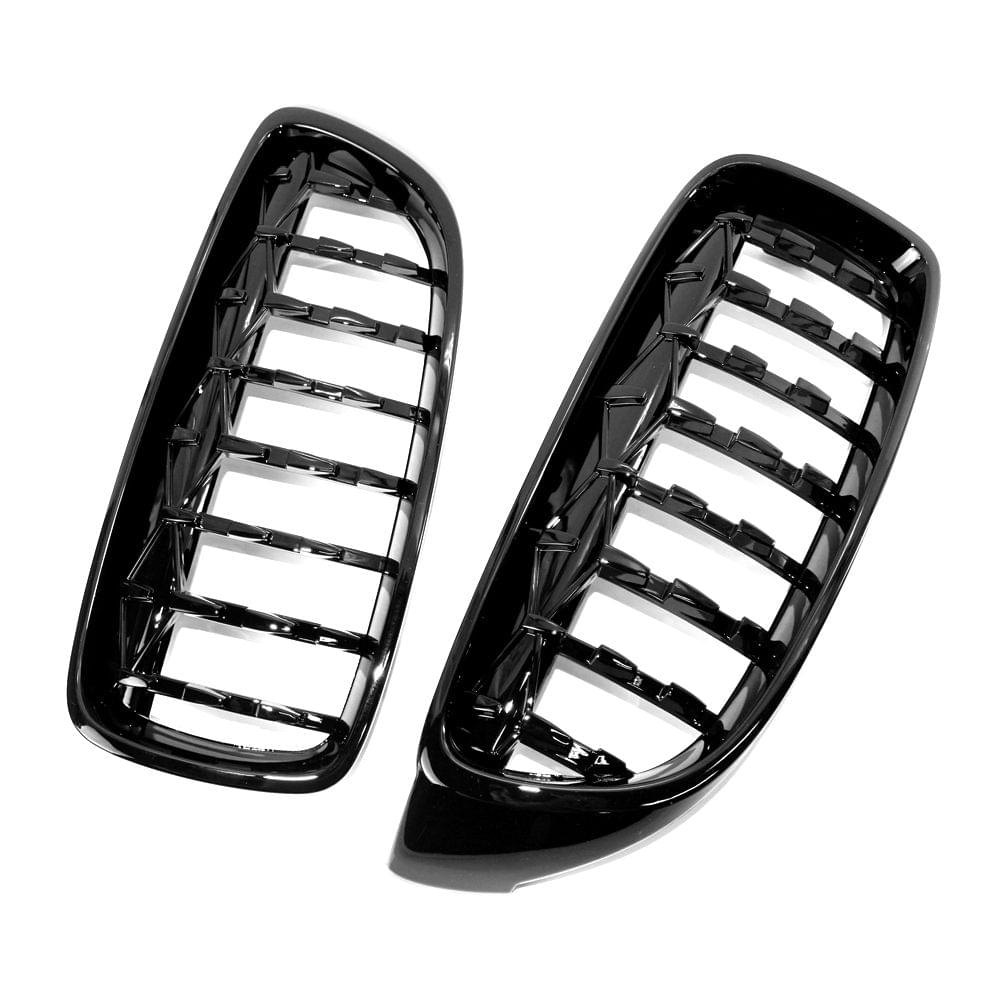 New Gloss Black Front Dual Kidney Grill Grille Fit for BMW