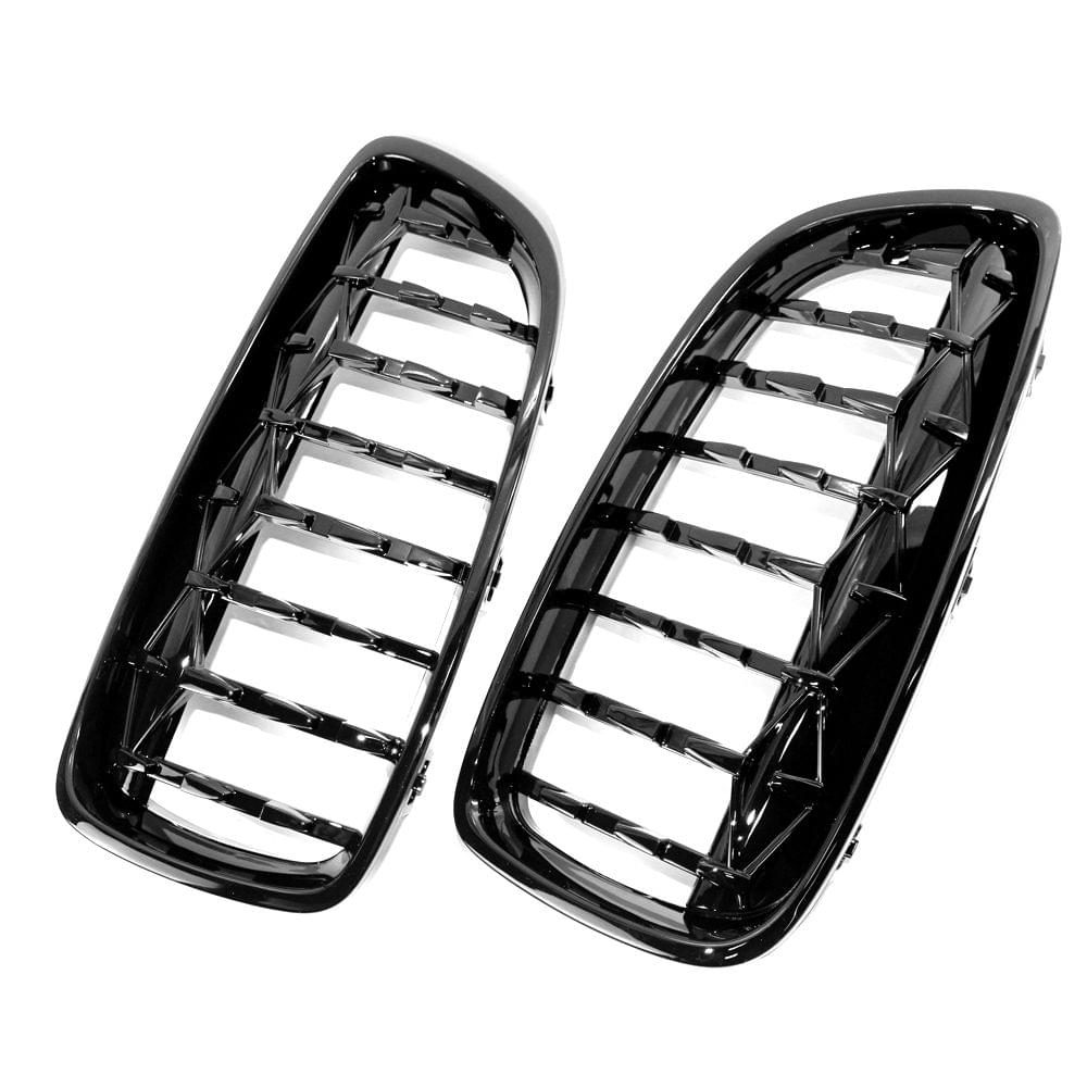 New Gloss Black Front Dual Kidney Grill Grille Fit for BMW