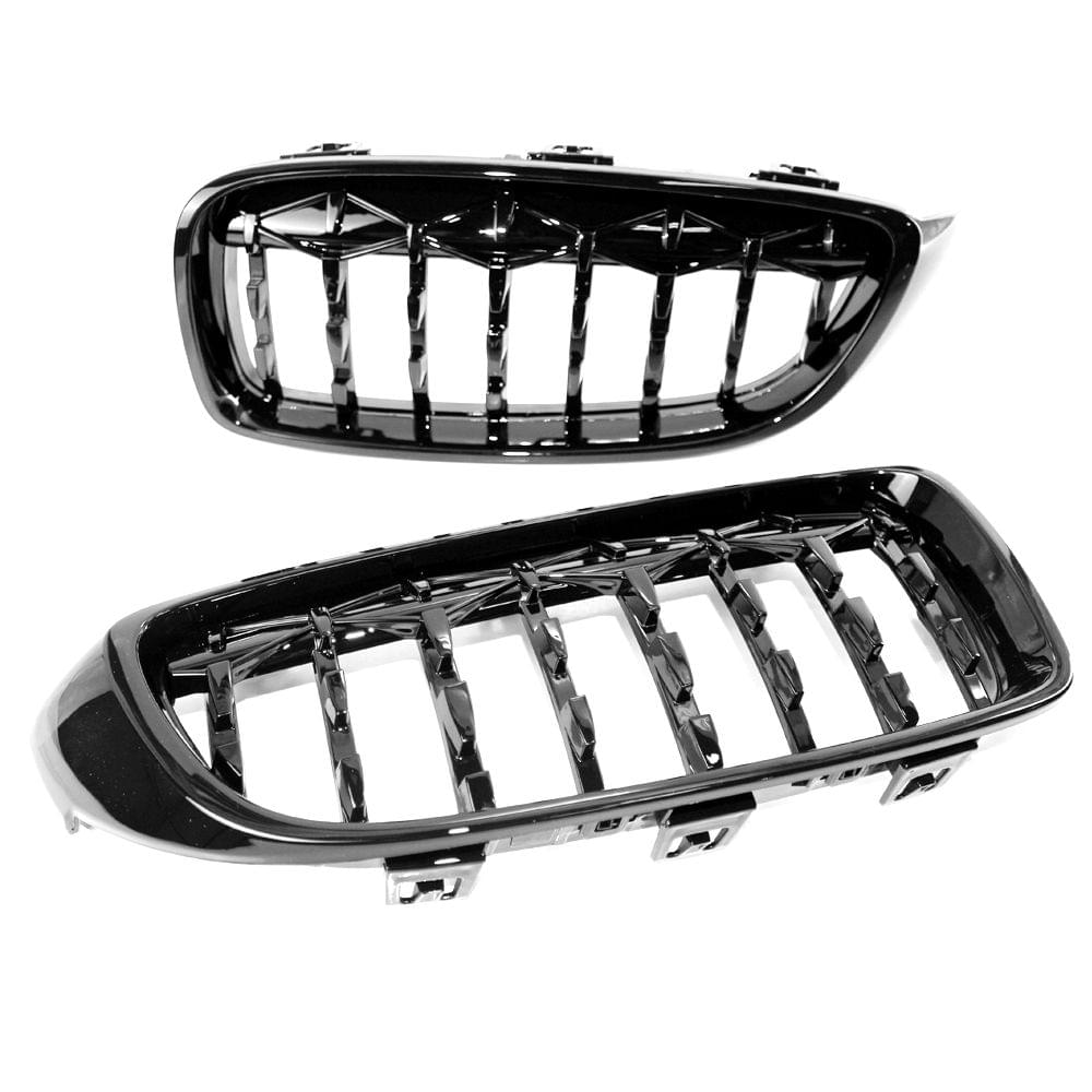 New Gloss Black Front Dual Kidney Grill Grille Fit for BMW