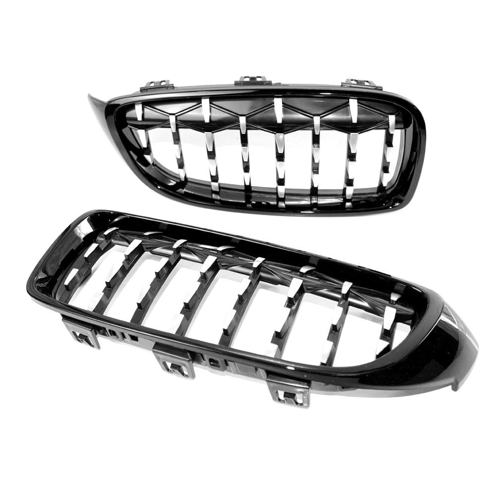 New Semi-plating Front Dual Kidney Grill Grille Fit for BMW