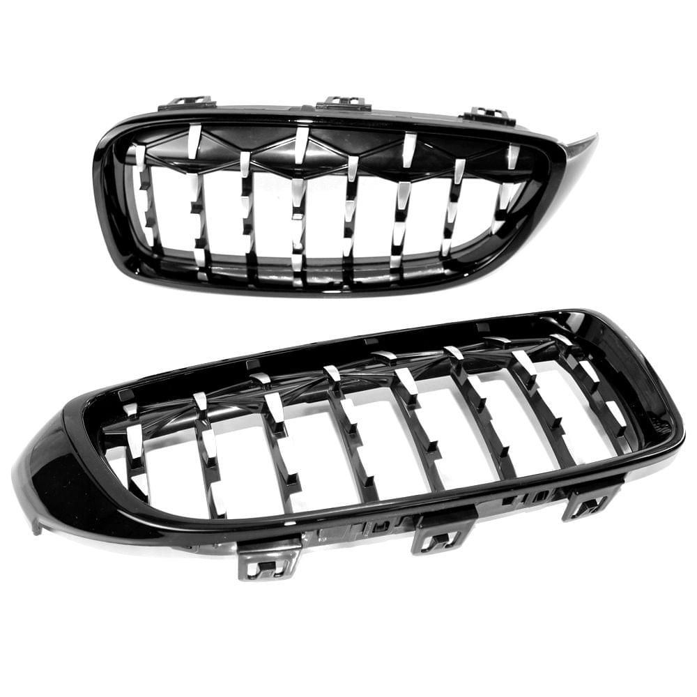 New Semi-plating Front Dual Kidney Grill Grille Fit for BMW