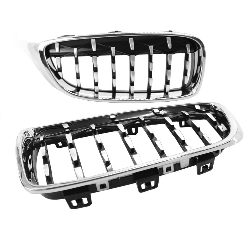 New Plating Front Dual Kidney Grill Grille Fit for BMW F32