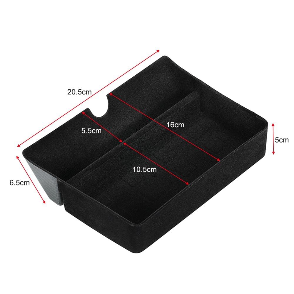 Storage Bin Carbon Fiber Center Console Drawer Tray for