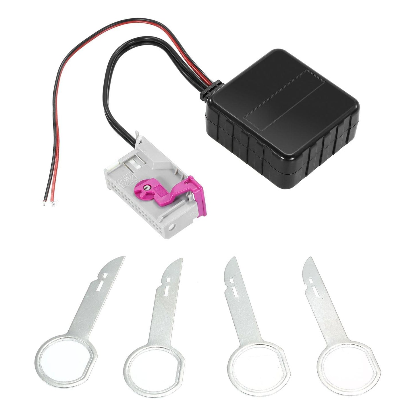 Car Aux BT Adapter Wireless Microphone TF USB Flash Drive