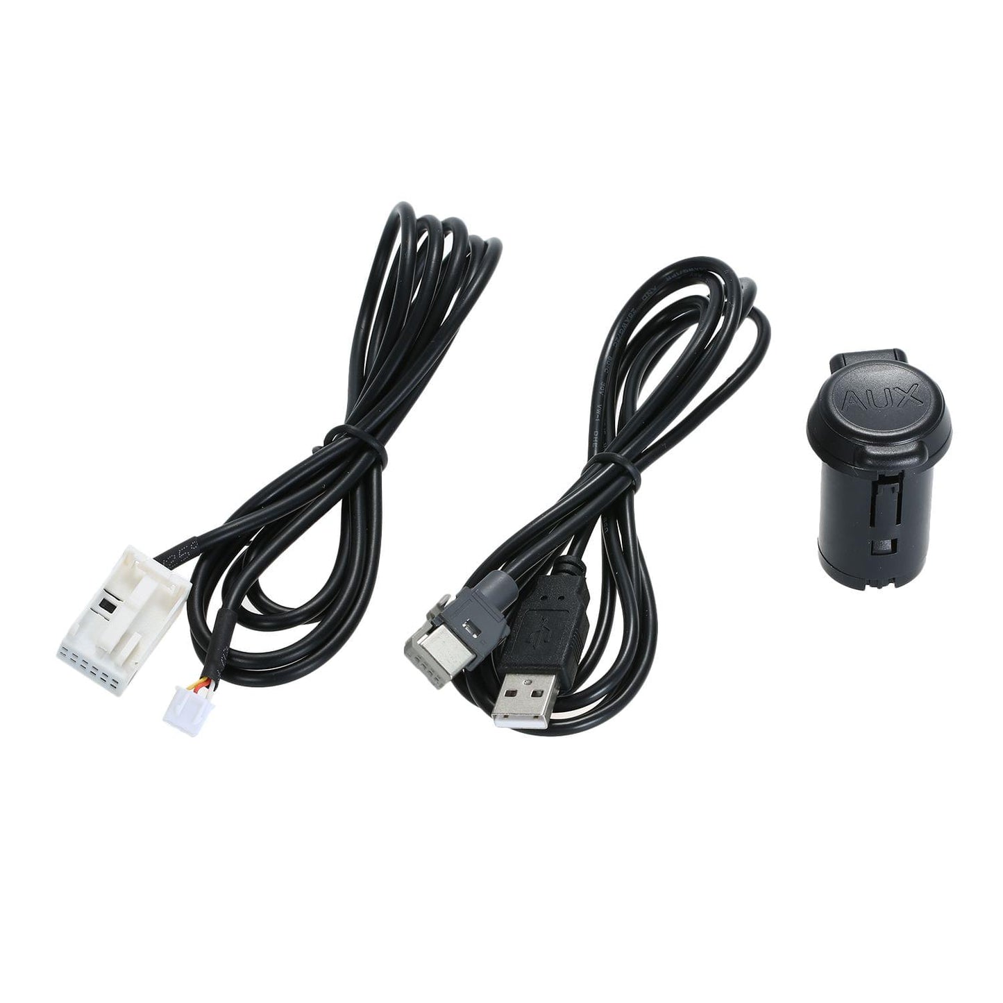 Car AUX Audio Adapter USB Switch Panel Stereo Adapter Cable