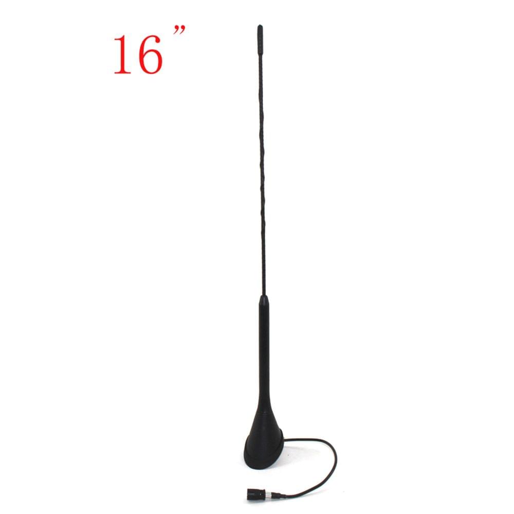 16" Antenna Aerial Radio Roof Mast Whip + Antenna Base Fit