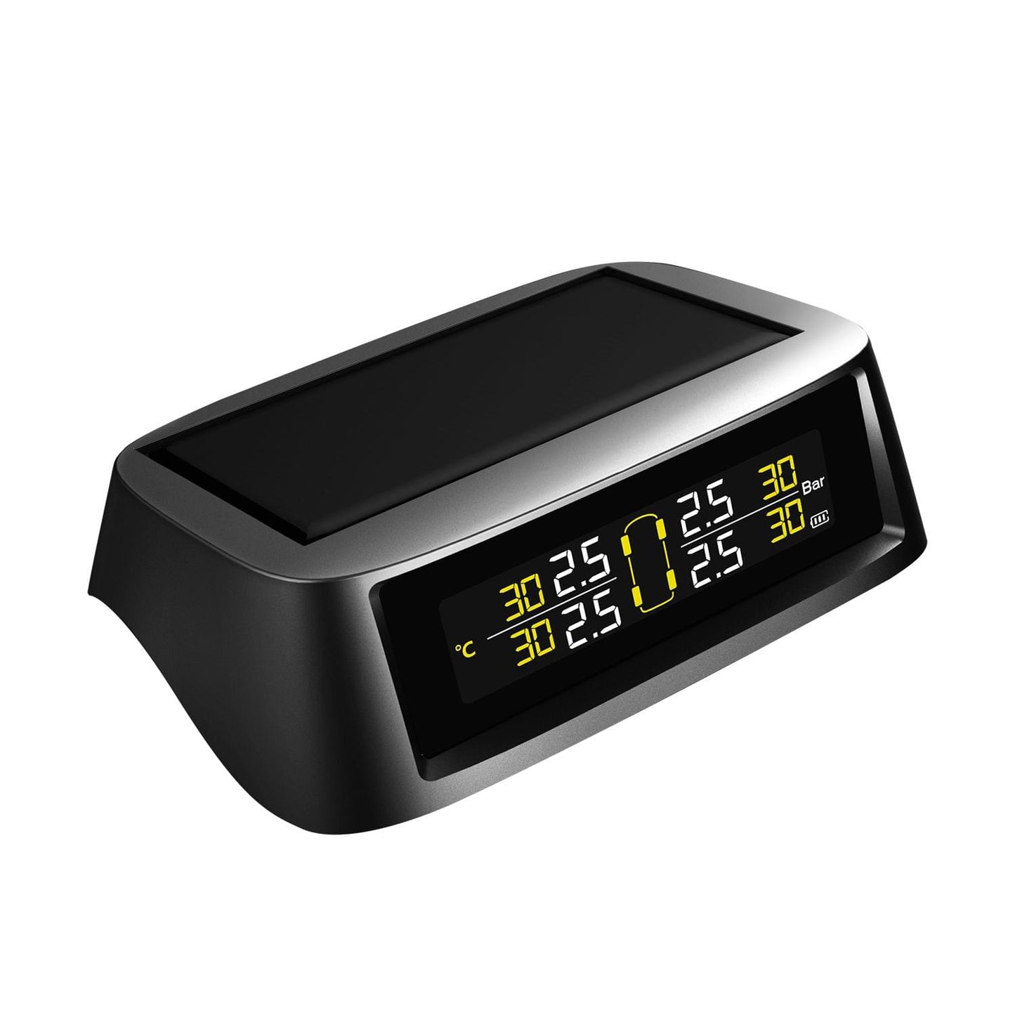 TPMS tire Pressure Monitoring System, Solar Wireless and USB - 1