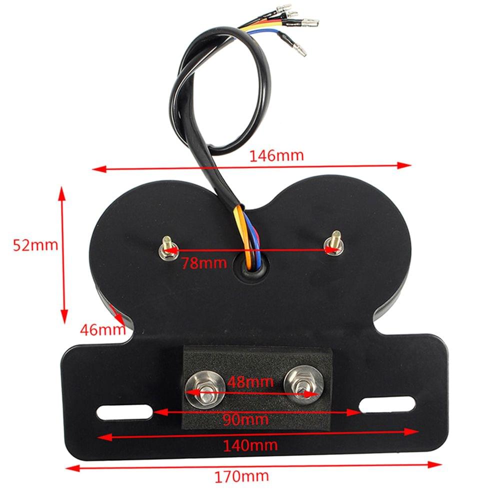 Universal LED Motorcycle Tail Lamp Turn Signal Light Dual