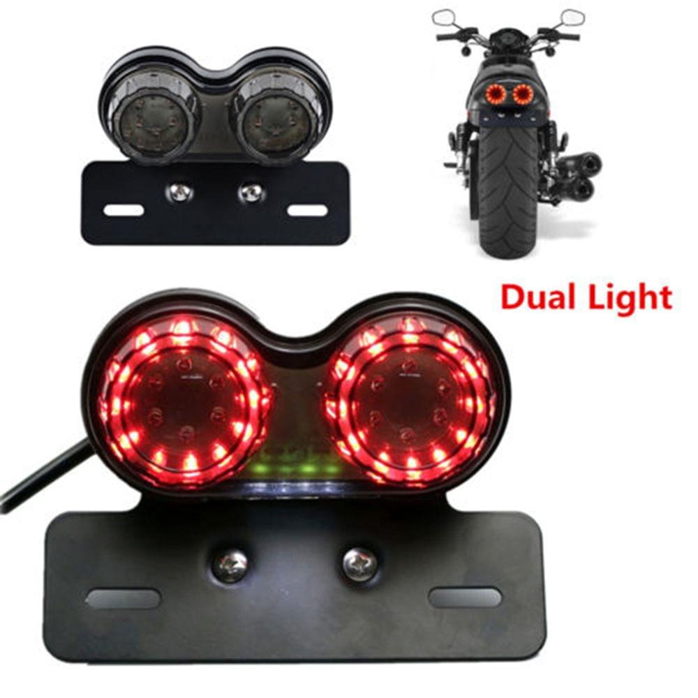 Universal LED Motorcycle Tail Lamp Turn Signal Light Dual