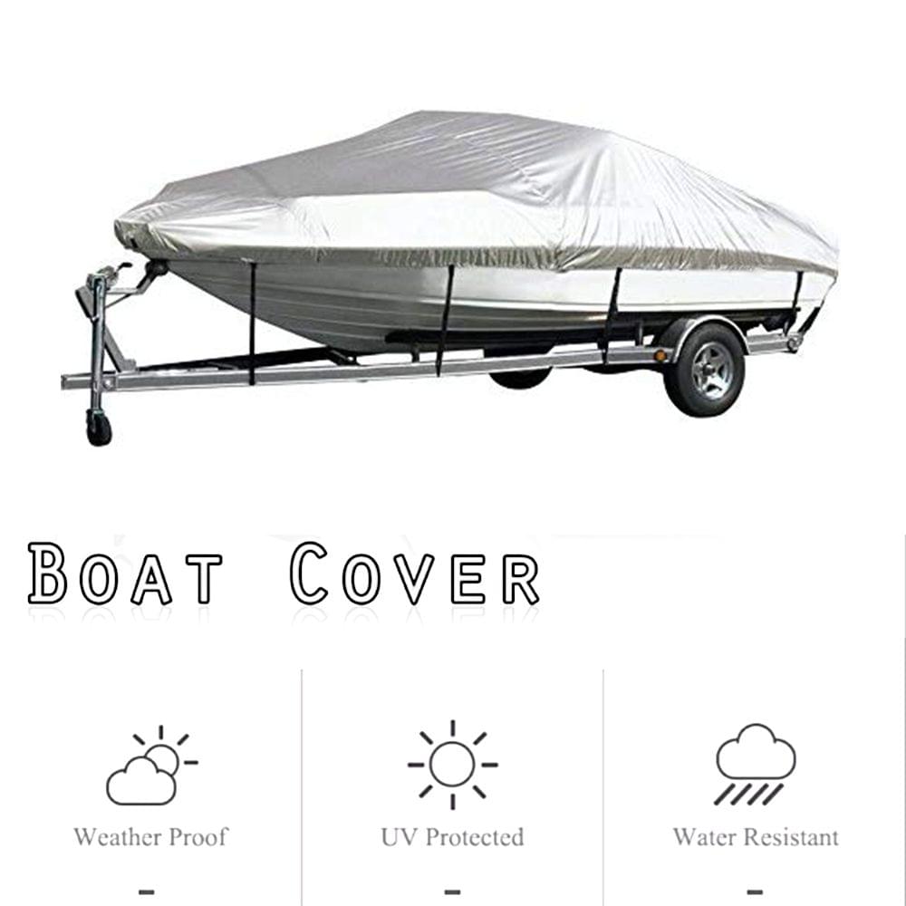 Boat Cover Yacht Outdoor Protection Waterproof Heavy Duty - 17-19FT