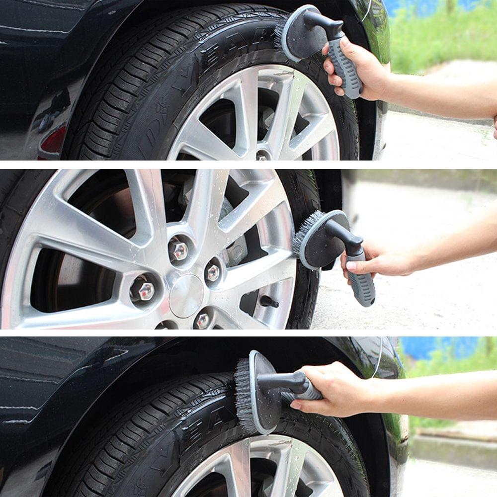 Car Tyre Brush Wheel Washing Tool Portable 360 Degree