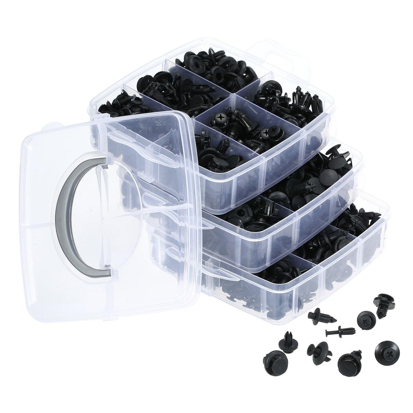 655Pcs Car Push Retainer Clips & Plastic Fasteners Kit 17