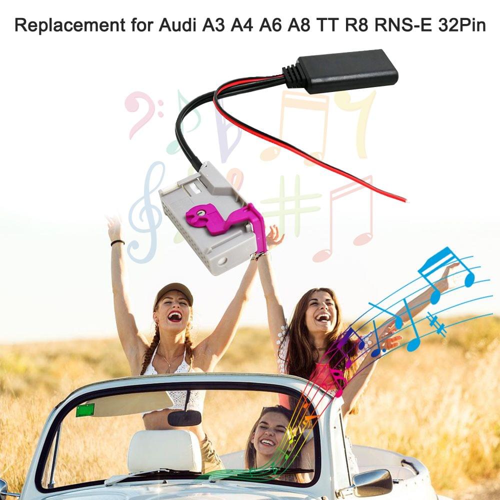 Car AUX-in Audio Adapter with 4 Radio Tools Wireless BT Aux