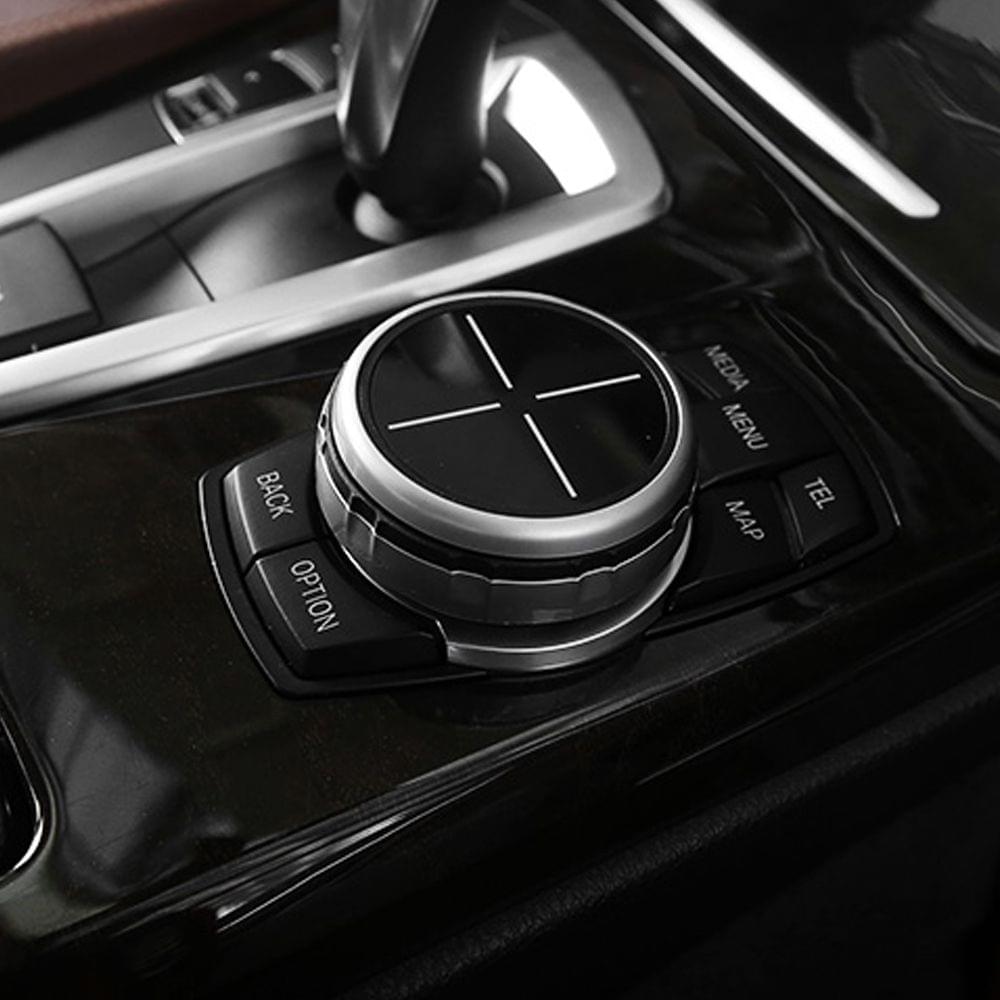 Car Multimedia Button Cover Knob Frame Trim Controller Only - 2