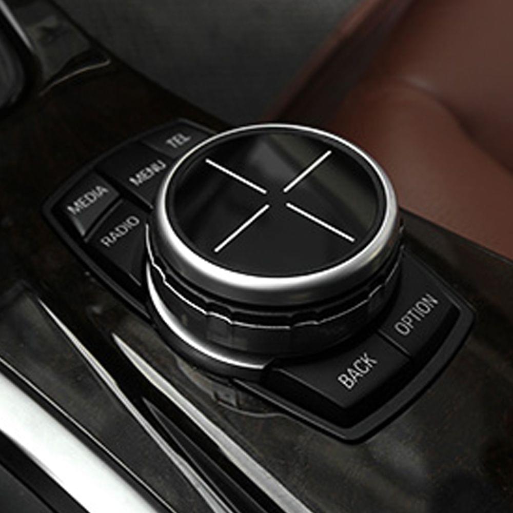 Car Multimedia Button Cover Knob Frame Trim Controller Only - 2