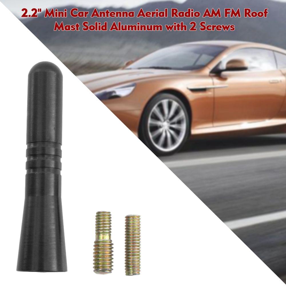 2.2" Mini Car Antenna Aerial Radio AM FM Roof Mast Solid