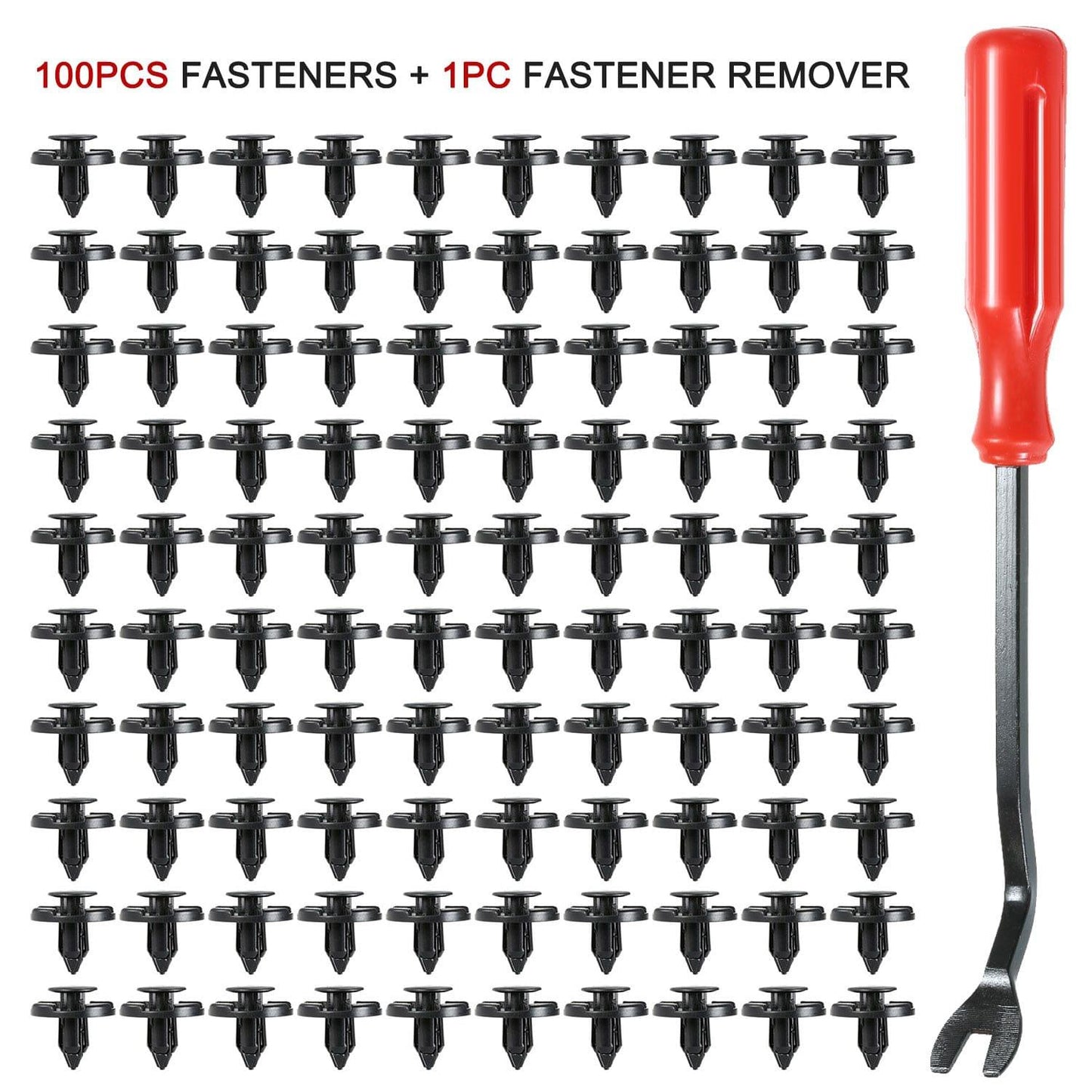 100PCS Nylon Push-Type Automotive Clips Rivet Retainer - 25mm