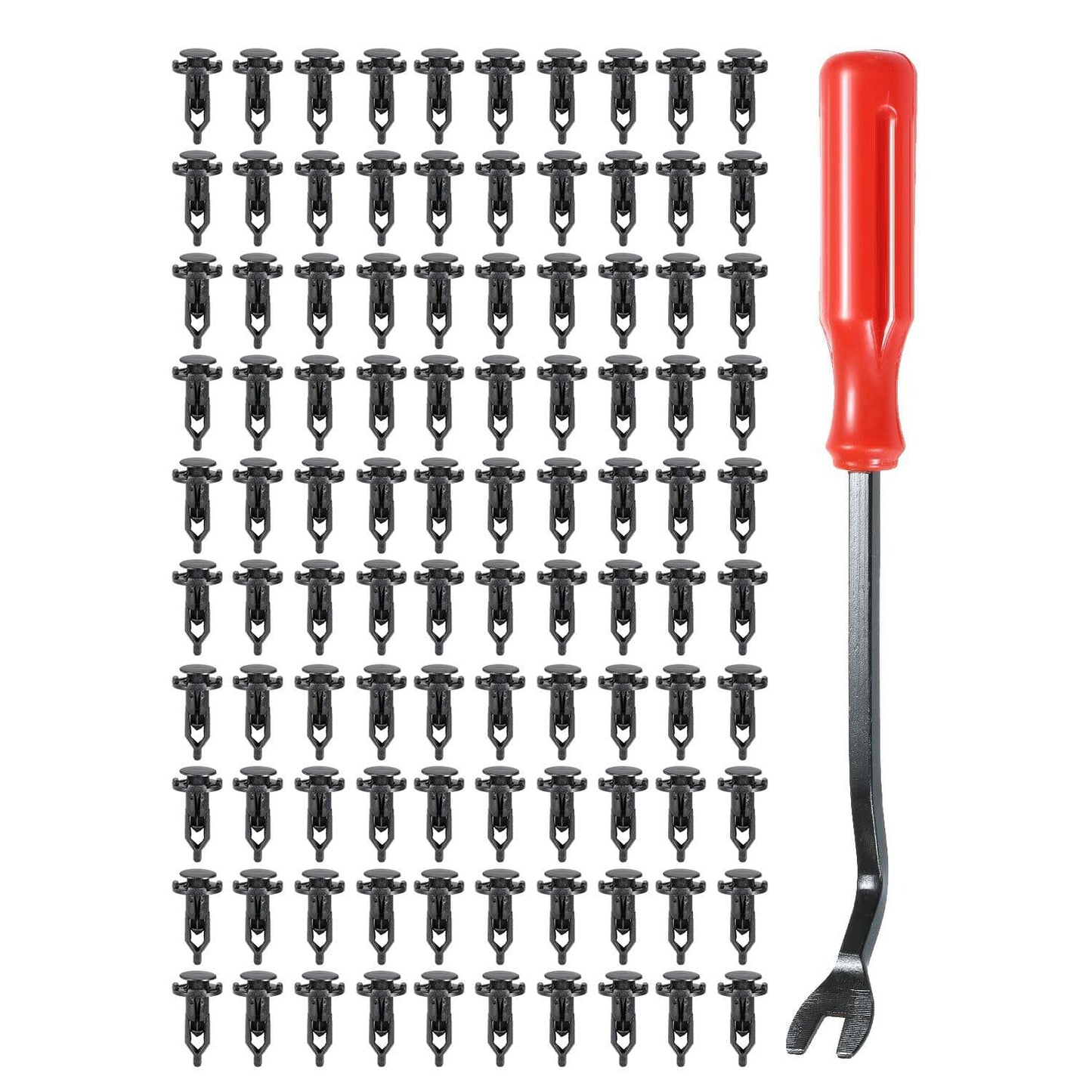 100PCS Nylon Push-Type Automotive Clips Rivet Retainer - 35mm