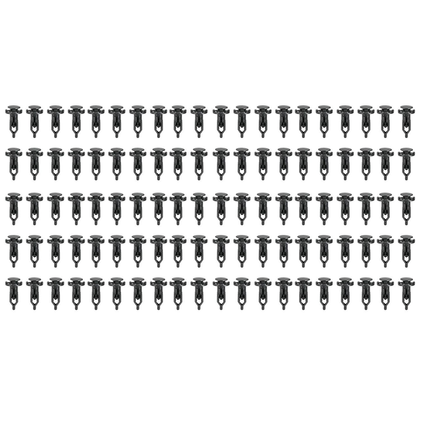 100PCS Nylon Push-Type Automotive Clips Rivet Retainer - 35mm