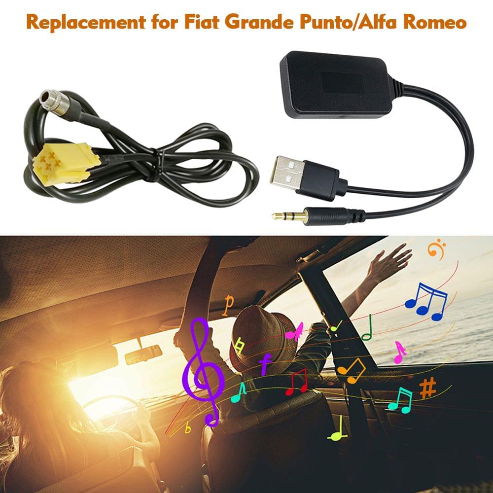 Car AUX USB Radio Adapter ISO 6pin AUX Audio Cable Wireless