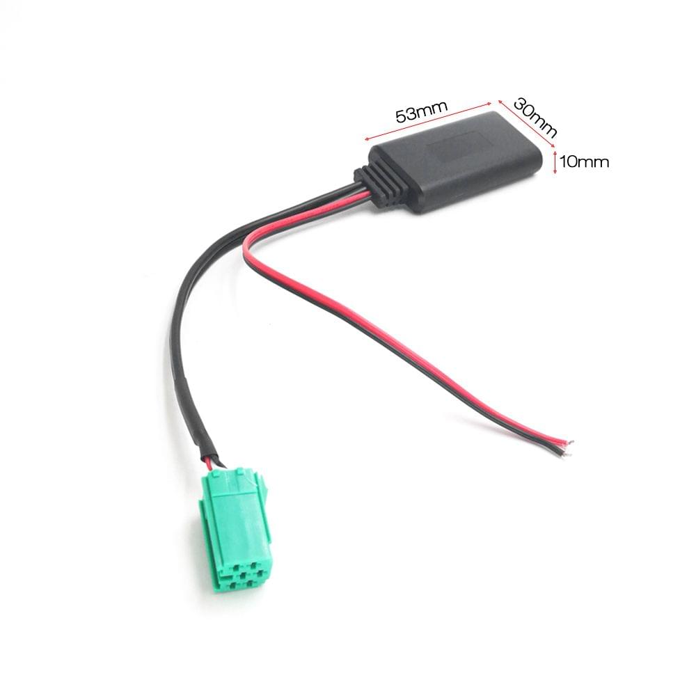Car AUX Audio BT Adapter AUX-IN ISO 6Pin Replacement for