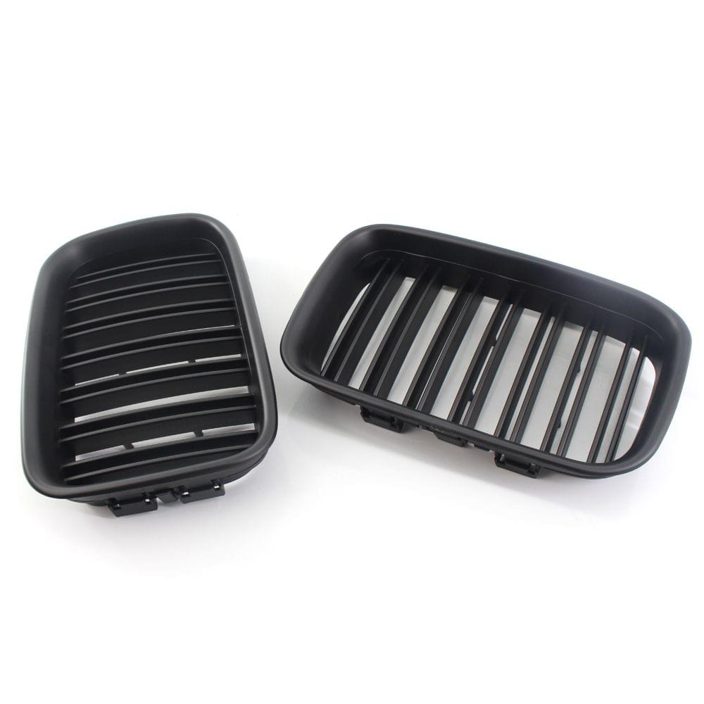 51138122237/51138122238 Car Front Grilles Matte Black Dual