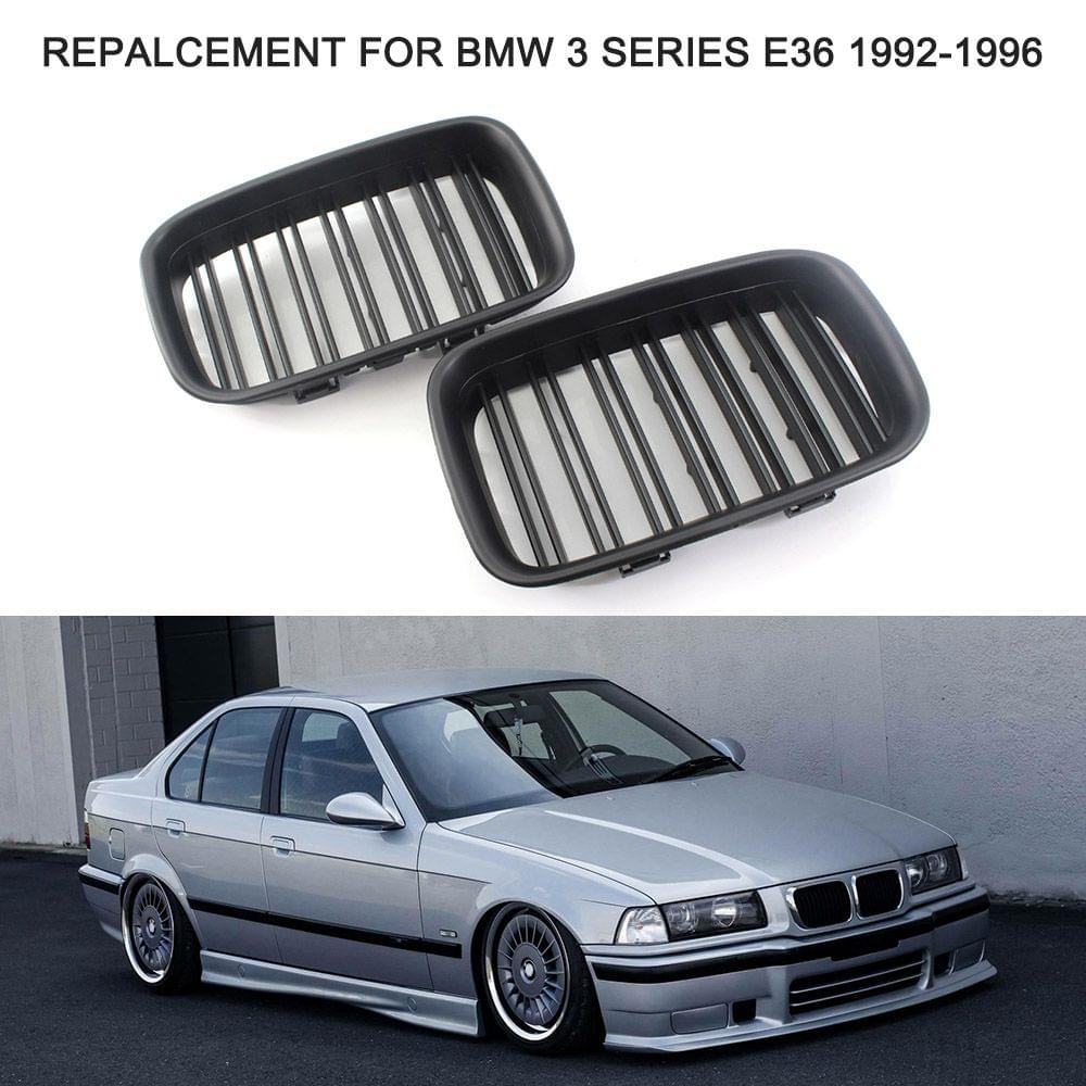 51138122237/51138122238 Car Front Grilles Matte Black Dual