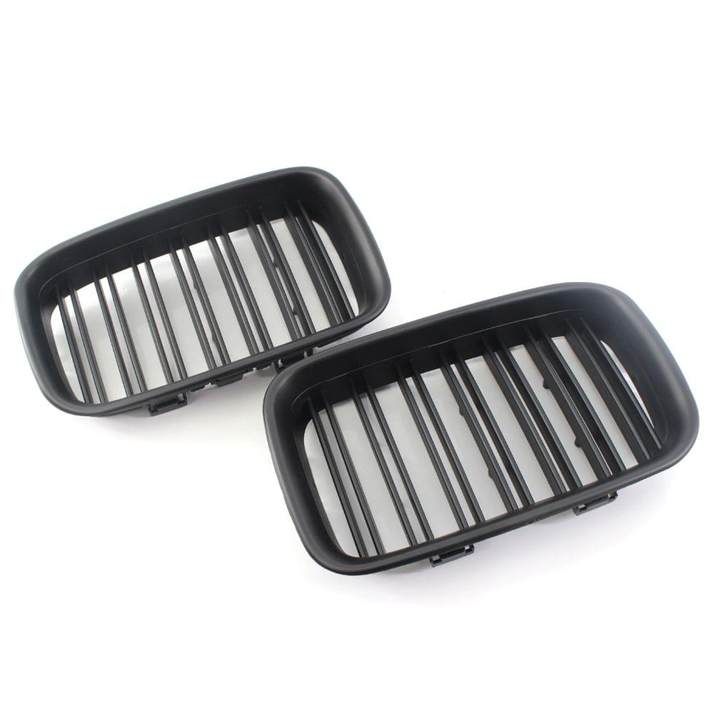 51138122237/51138122238 Car Front Grilles Matte Black Dual