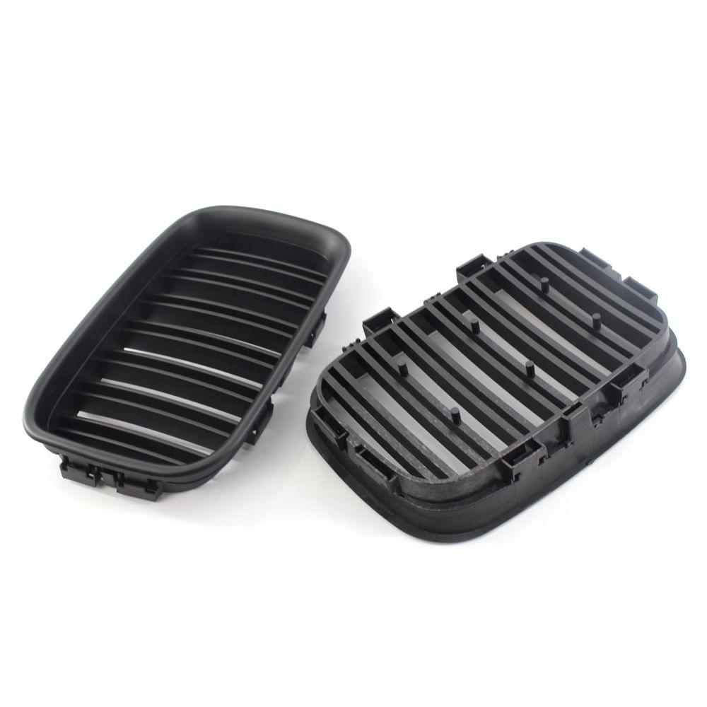 51138122237/51138122238 Car Front Grilles Matte Black Dual