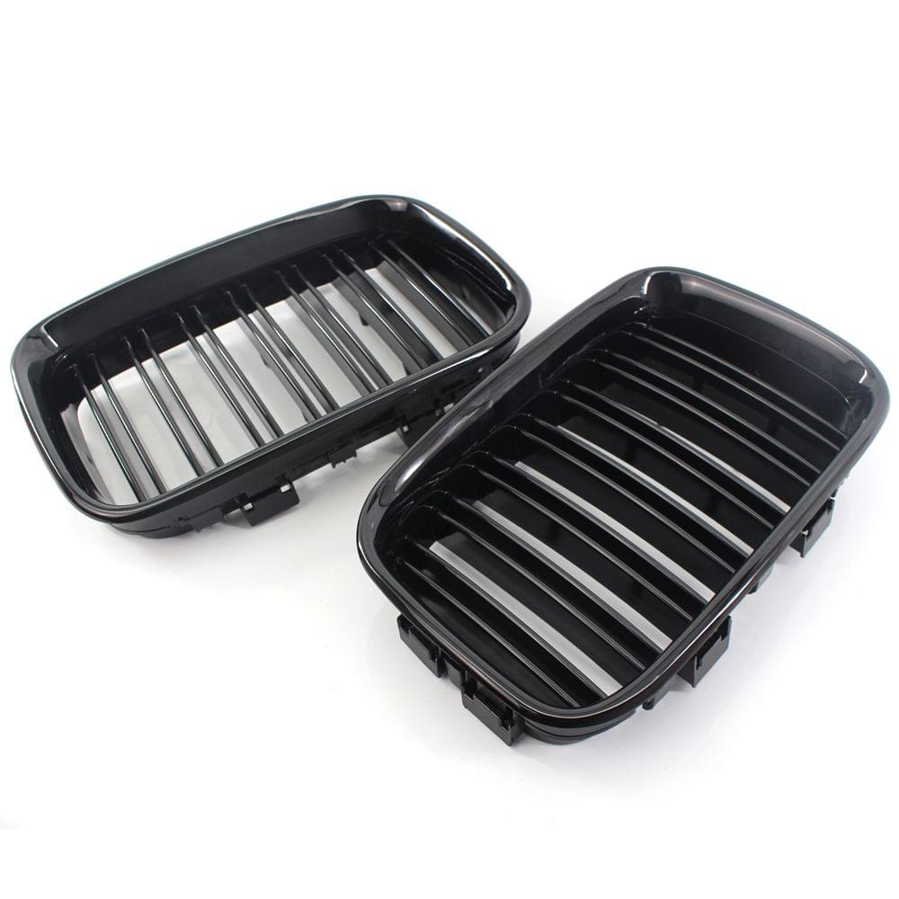 51138122237/51138122238 Car Front Grilles Gloss Black Dual