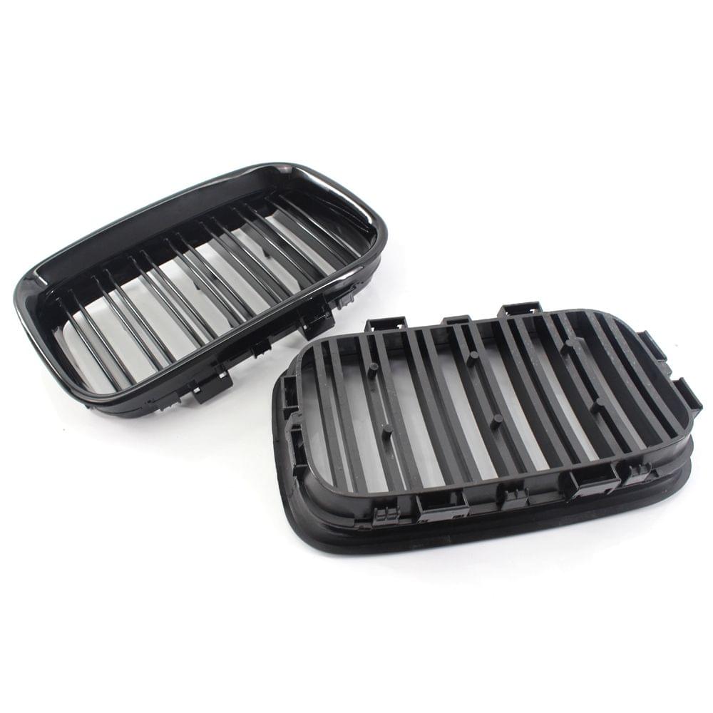 51138122237/51138122238 Car Front Grilles Gloss Black Dual