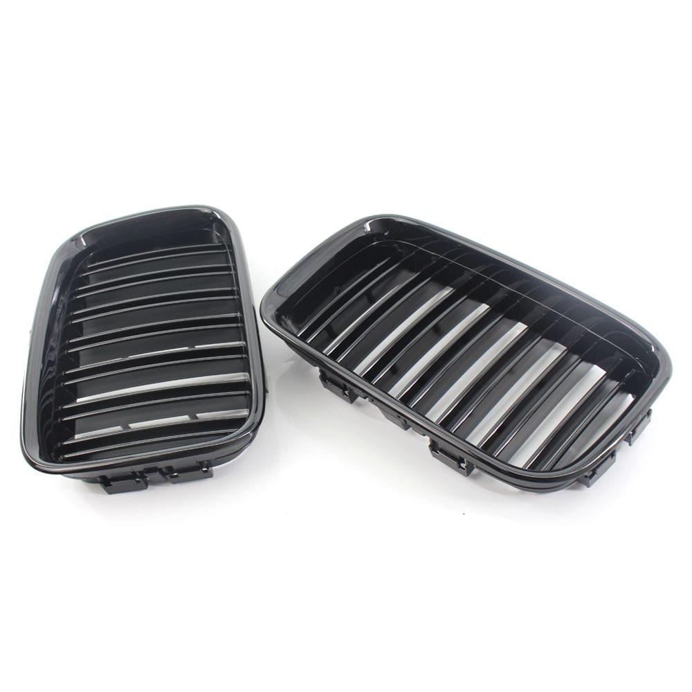 51138122237/51138122238 Car Front Grilles Gloss Black Dual