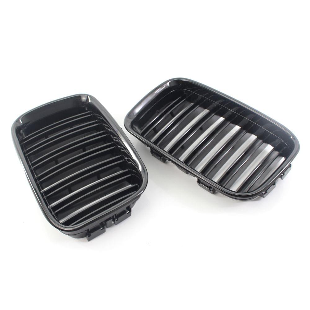 51138122237/51138122238 Car Front Grilles Gloss Black Dual