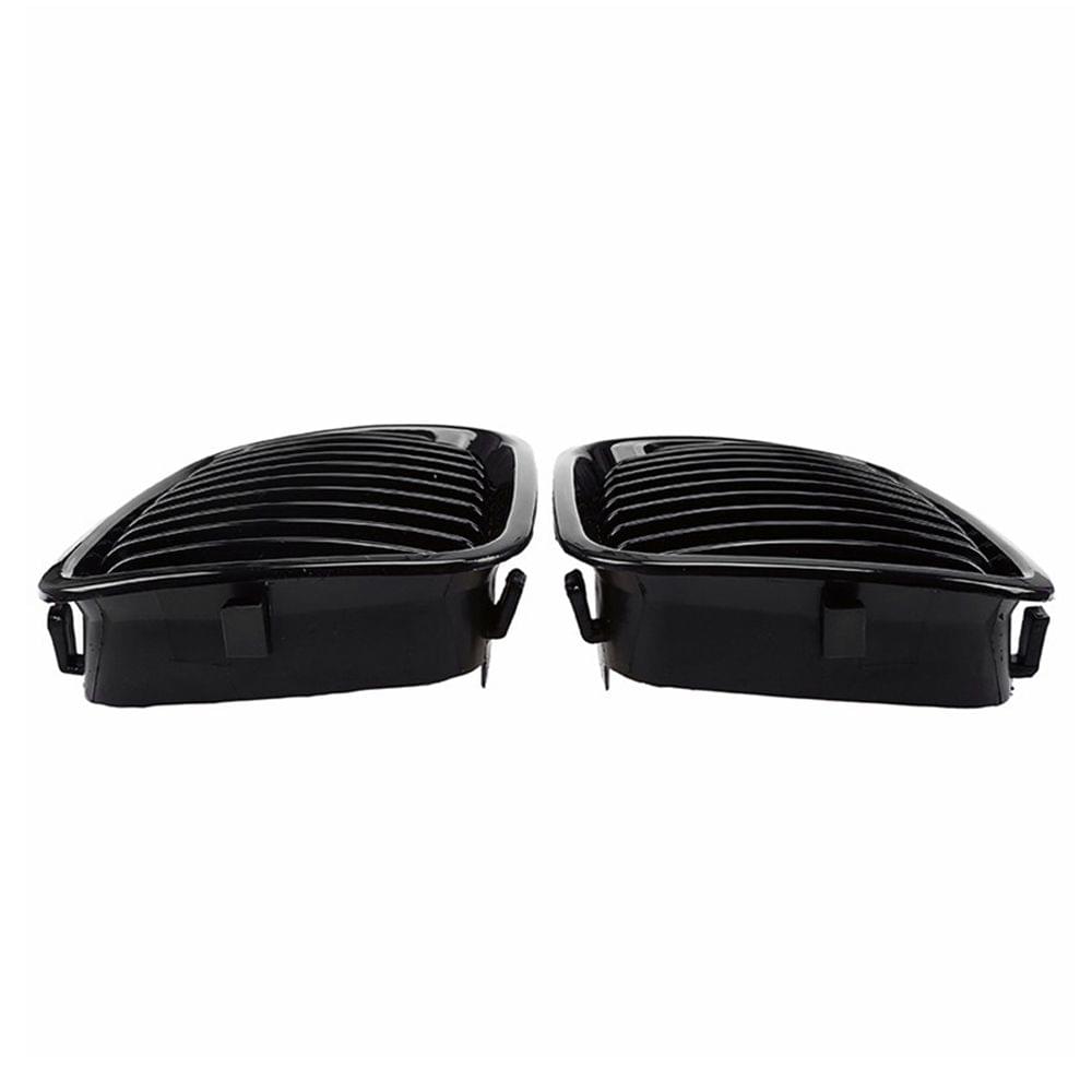 2Pcs Front Bumper Hood Kidney Grille Racing Grille
