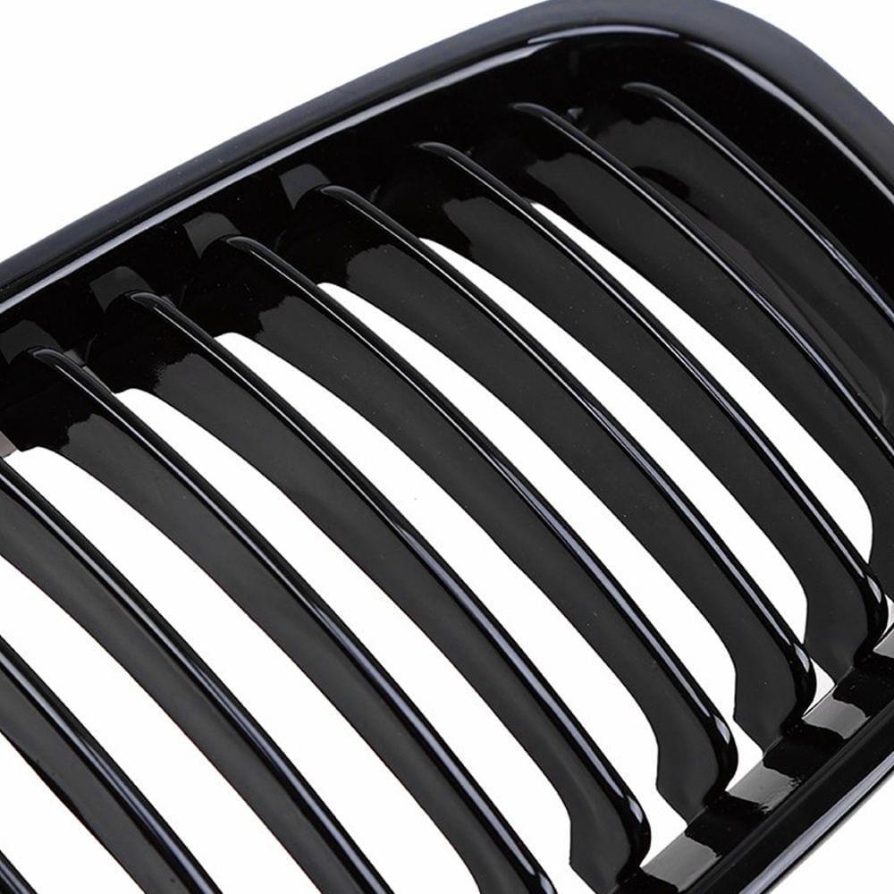 2Pcs Front Bumper Hood Kidney Grille Racing Grille