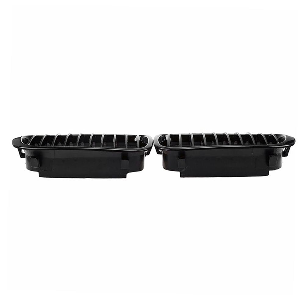 2Pcs Front Bumper Hood Kidney Grille Racing Grille